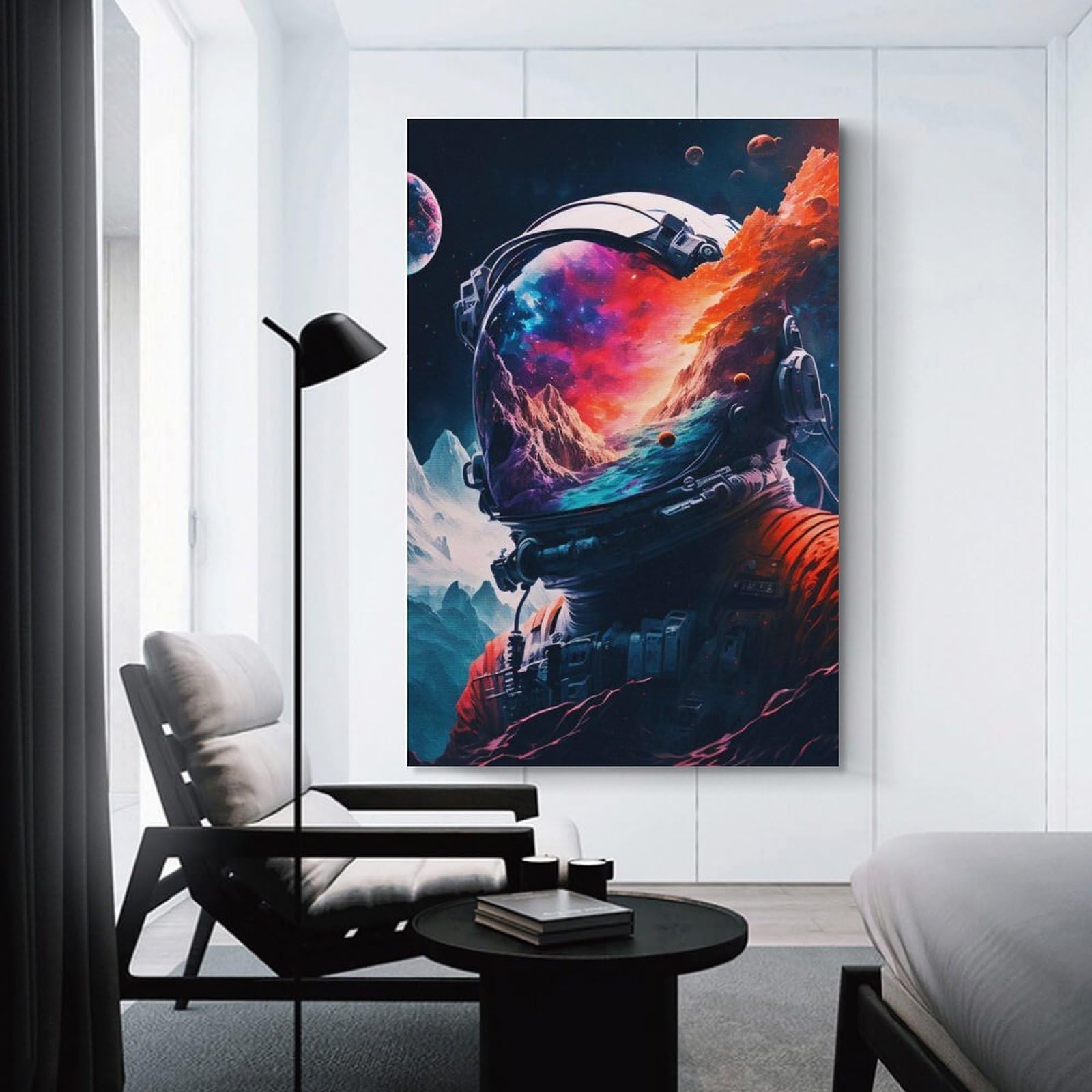 Junmoney Space Is Wild Wall Decor Canvas Print, 20x30inch(50x75cm), for Living Room, Lounge Or Sitting Room, Easy Decor for Gallery Walls