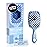 FHI Heat UNbrush Mini Detangler Brush for Pain-Free Brushing on All Wet or Dry Hair Types - Durable Duoflex Anti-Static Bristles, Lightweight Handle, Vented Mini Hair Brush, Periwinkle Light Blue