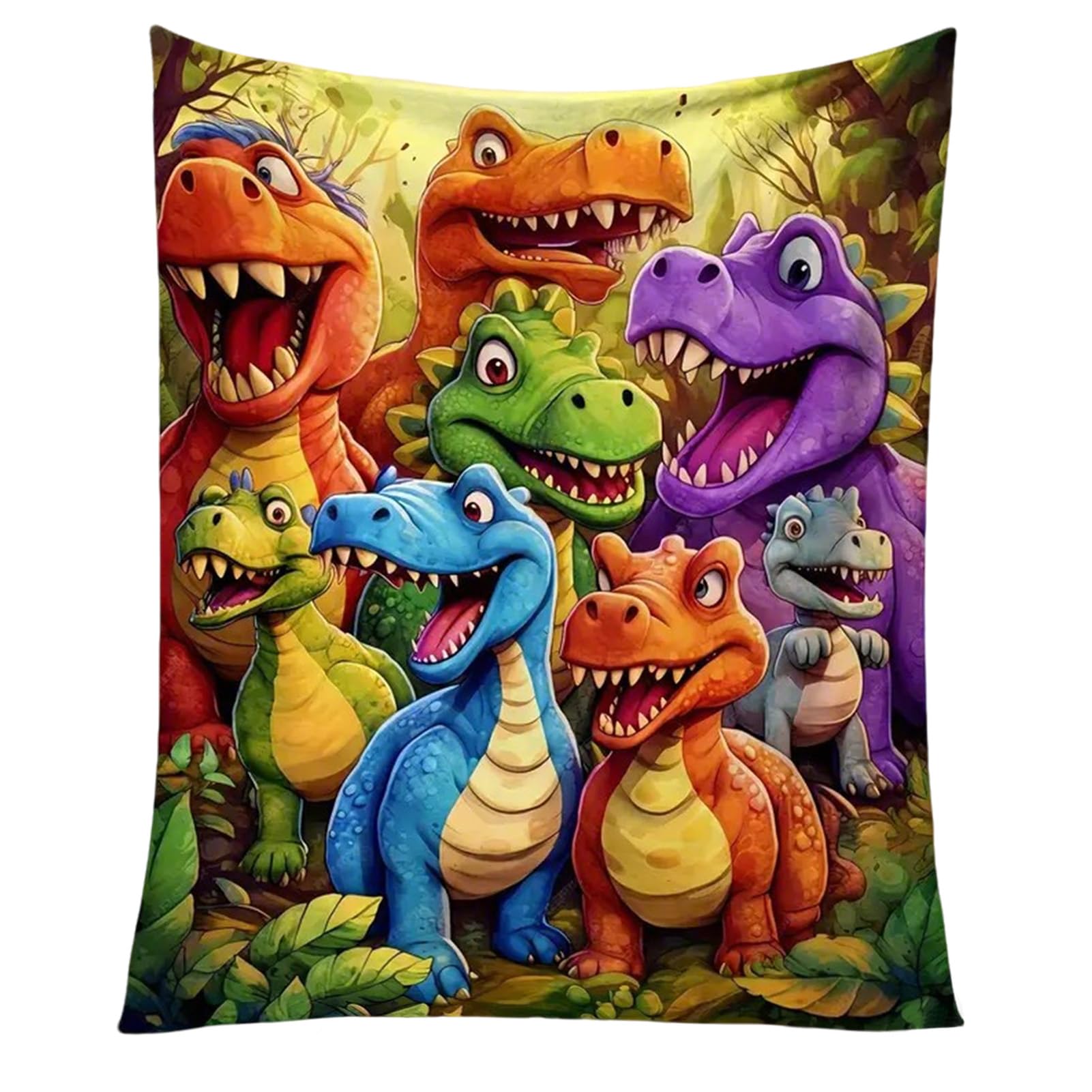 Dinosaurio Manta Sofa,Manta Franela,Mantas Ligera para La Cama,El Sofá O El Sillón,Suave Forro Polar,Idea Regalo,Artilugio,Súper Suave(70x100CM)