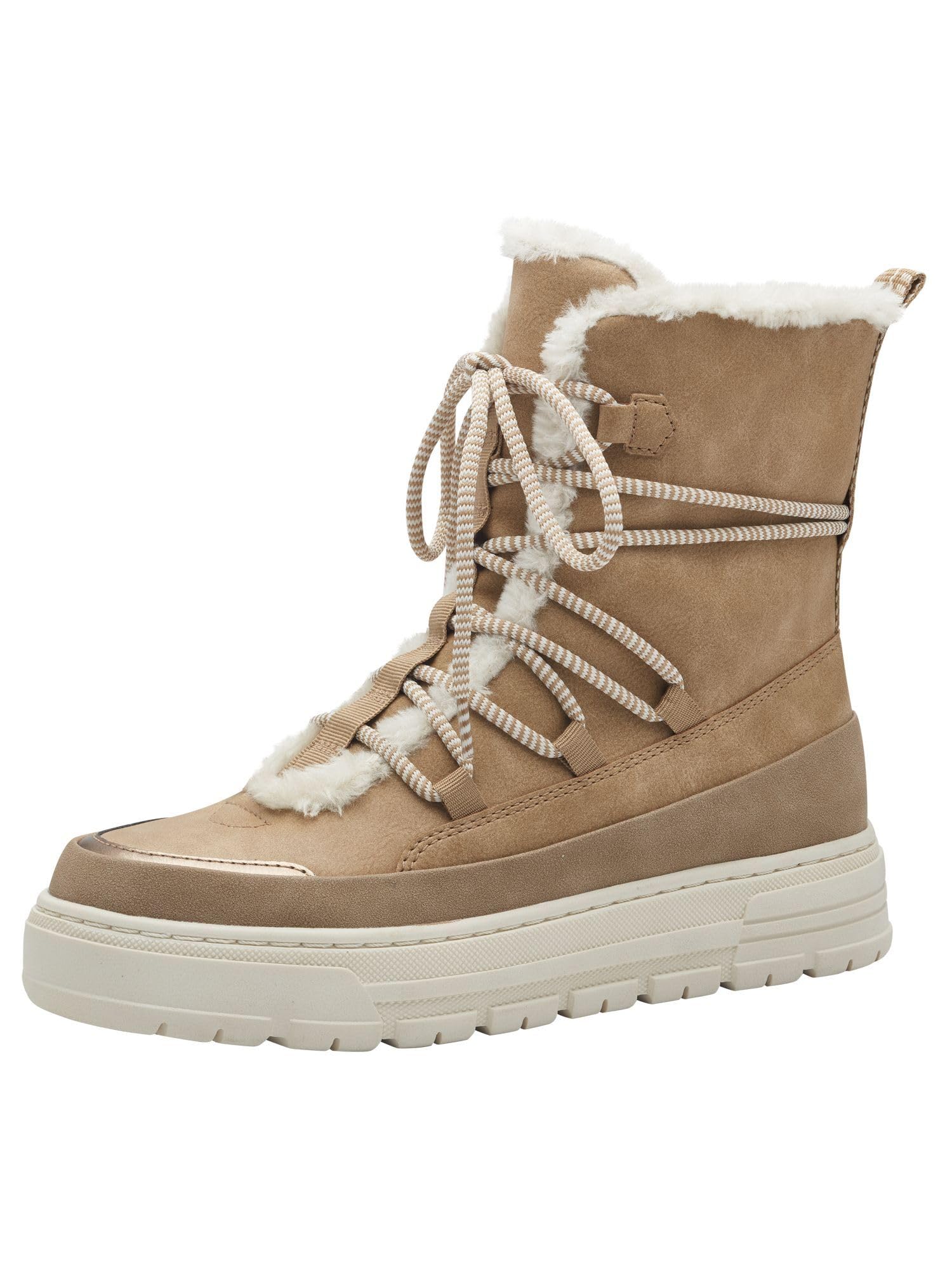 MARCO TOZZI Women's 2-26295-43 Ankle Boot, Taupe, 7.5 UK