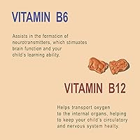 Vista 5 de Multivitamínico, Sabor Chicle, Niños, Vitamina A, Vitamina C, Vitamina D, Etc. 60 Tabletas Masticables. Multivitamínico, Sabor Chicle Masticables