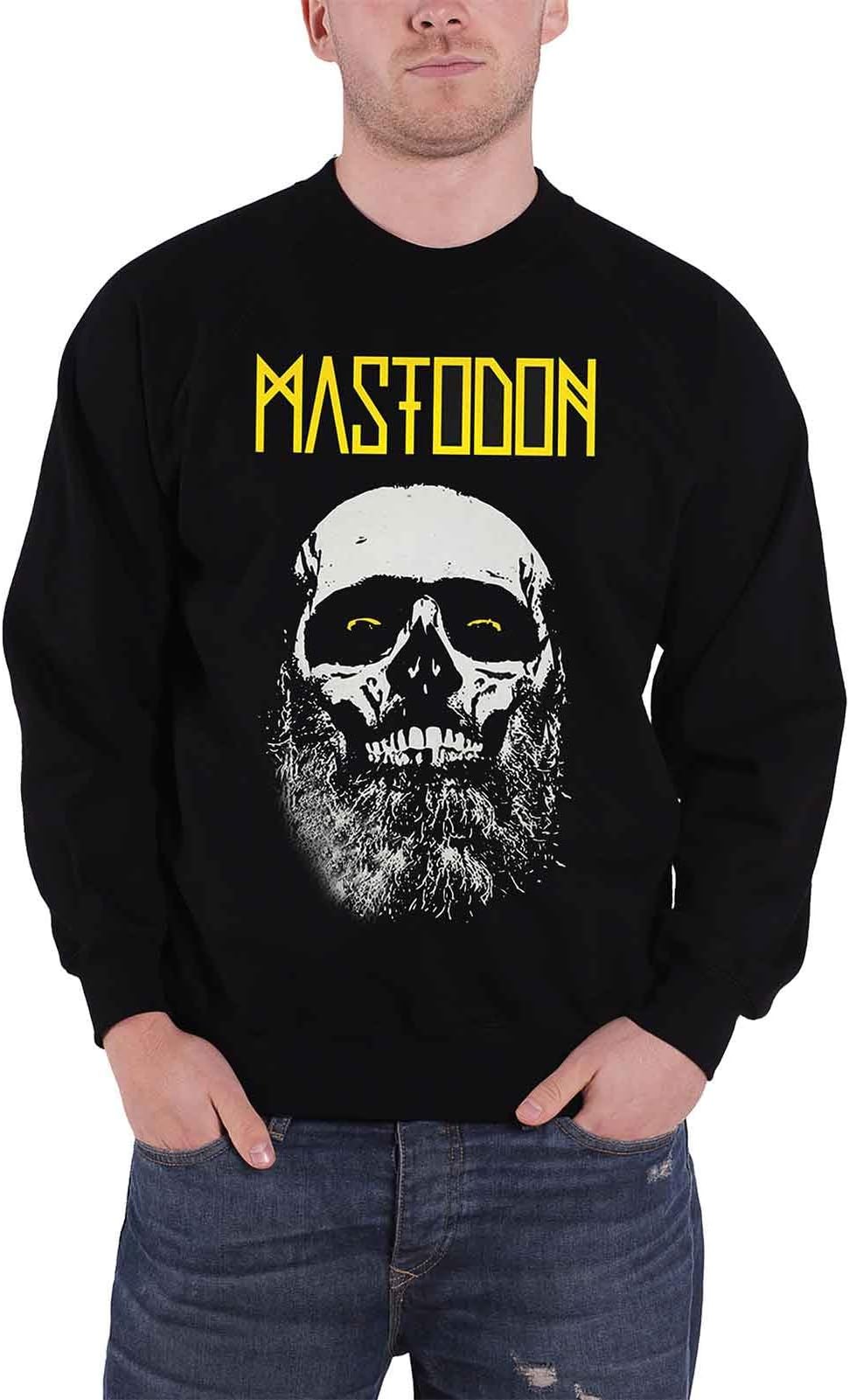 Mastodon Sweatshirt band logo Admat beared skull new Official Mens Black