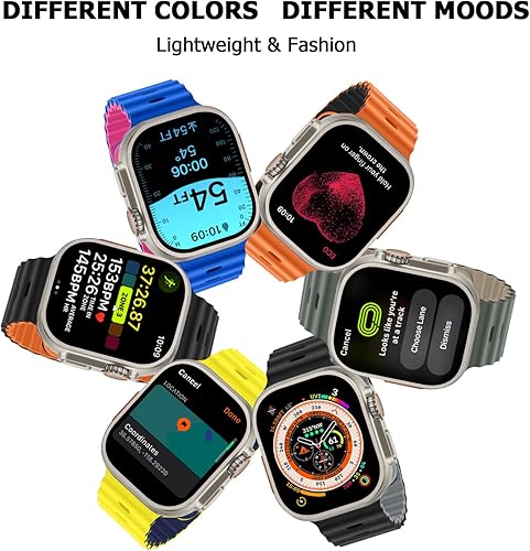 Miniatura 5 de Anlinser Correas compatibles con Apple Watch Band de 1.92, 1.77, 1.73 y 1.65 pulgadas, correa deportiva ajustable diseñada para Apple Watch Ultra