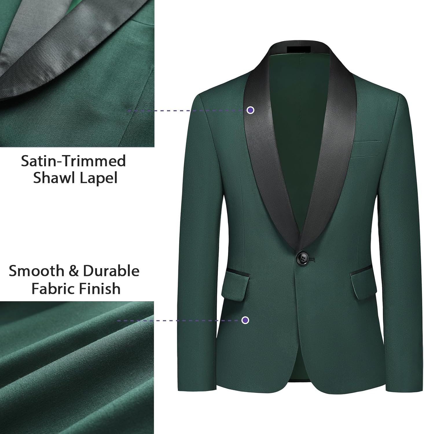 Boys Suit Tuxedo Set Blazer Vest Pants Shirt with Bow Tie for Kids Wedding Size 4-16 Shawl Lapel Formal Outfit - Image 4