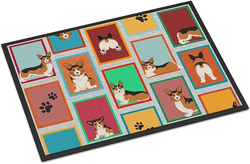 Vista 428 de Caroline's Treasures MLM1087MAT - Felpudo de perro de montaña bernés de 18 x 27 pulgadas, para interiores y exteriores, para entrada, Bernese