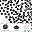 Novani Black Rhinestones, Flatback Crystal Loose Gemstones 1440pcs Glass Rhinestones for Clothes Shoes Crafts Makeup Nail Art and DIY Decorations(SS6, 2mm)