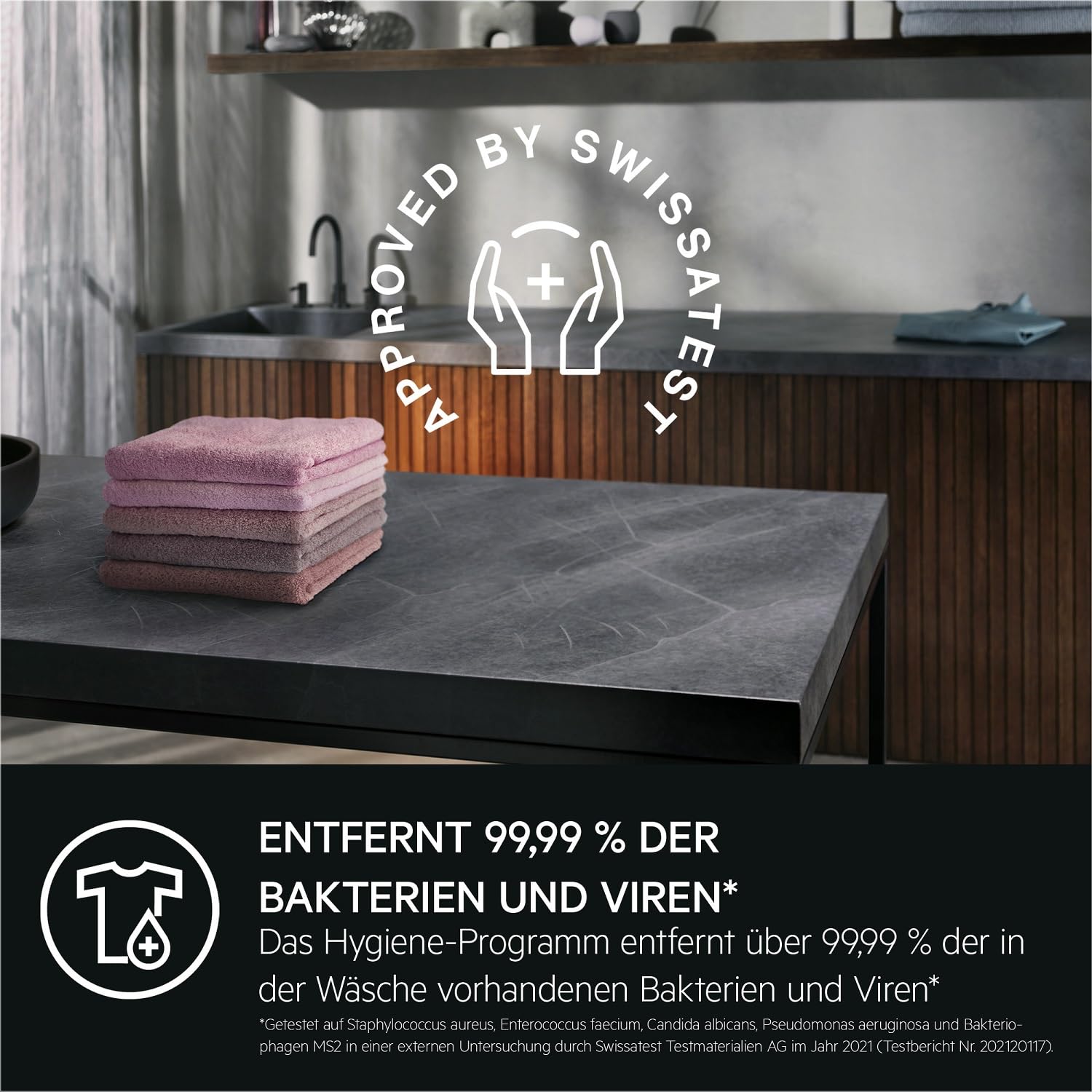 AEG Waschtrockner Serie 7000 DualSense 9 kg Waschen 5 kg Trocknen ProSteam 1600 U/min LWR7G60690