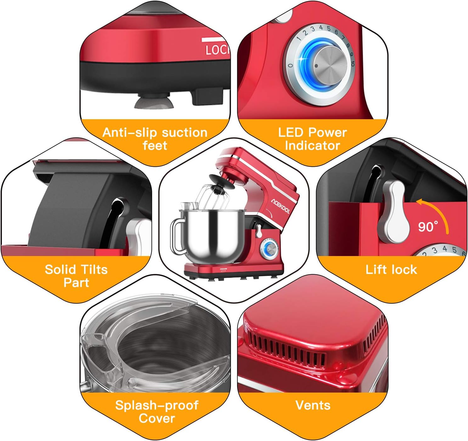 The Newly Launched Acekool Best Stand Mixer 2021 in the U.S. Get Yours Now