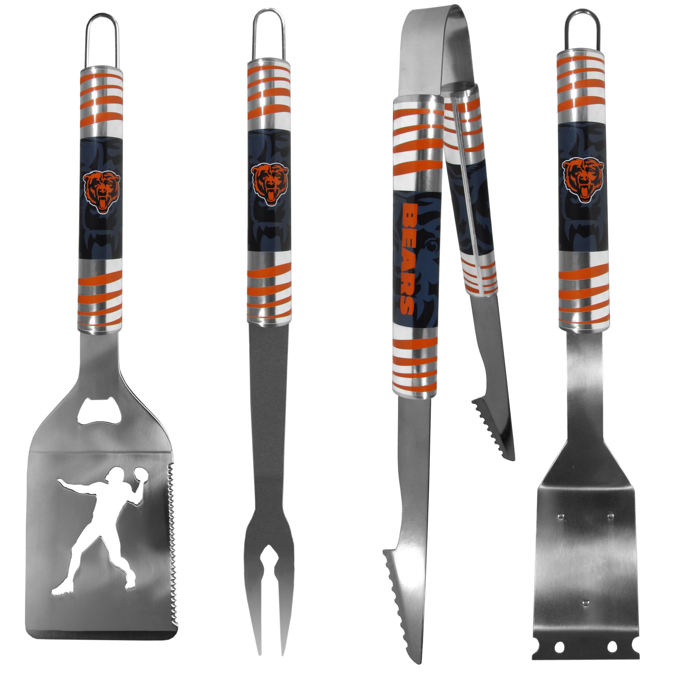 Herramientas de parrilla de los Chicago Bears el regalo ideal de NFL para aficionados al motor