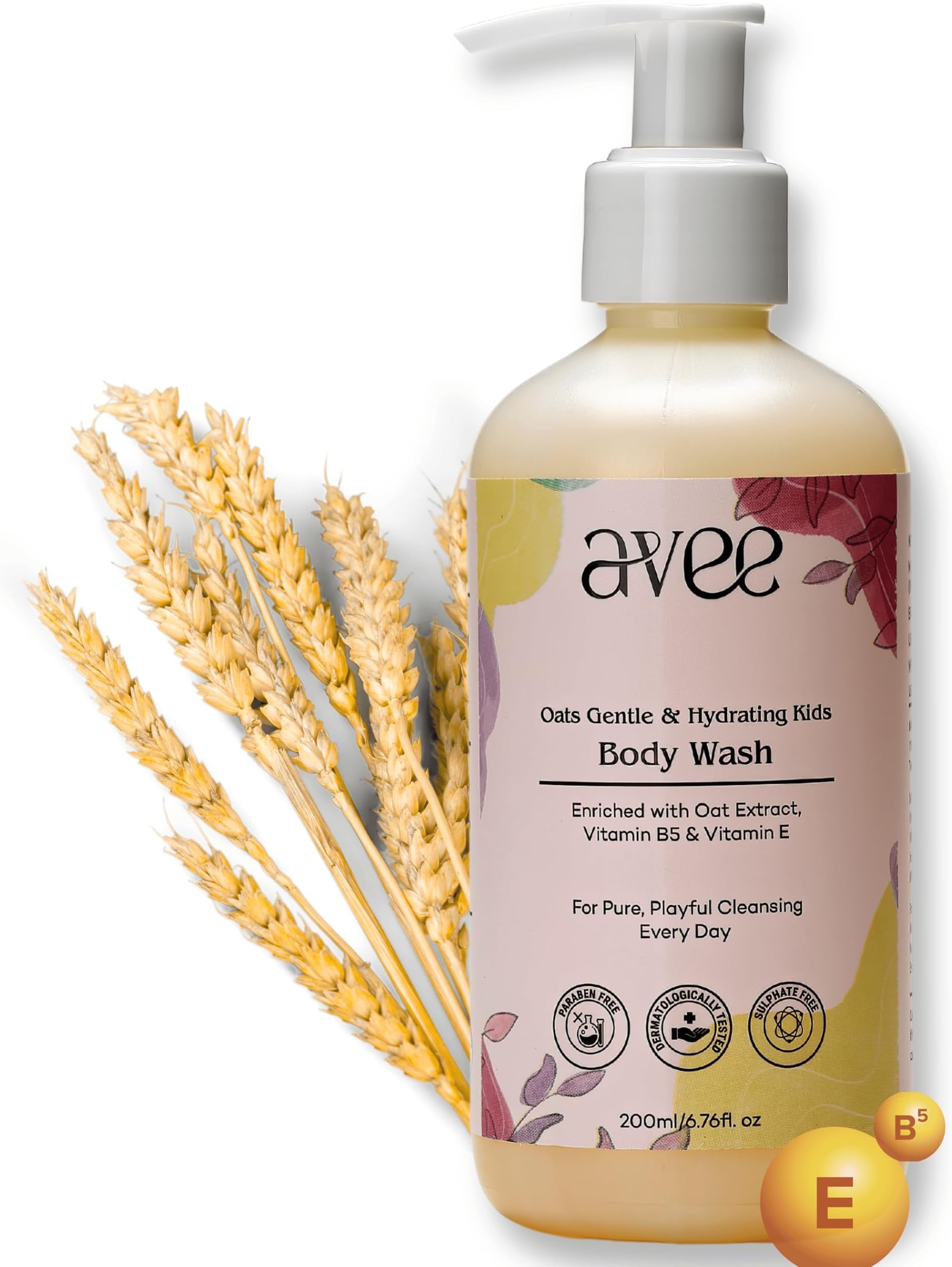 Kids Body Wash | Gentle & Hydrating | Leaves Skin Soft & Bright | Natural Ingredients | Paraben & Sulfate Free | Shower Gel for Kids 5-12 Years - All Skin Types | 200ml Pack of 1