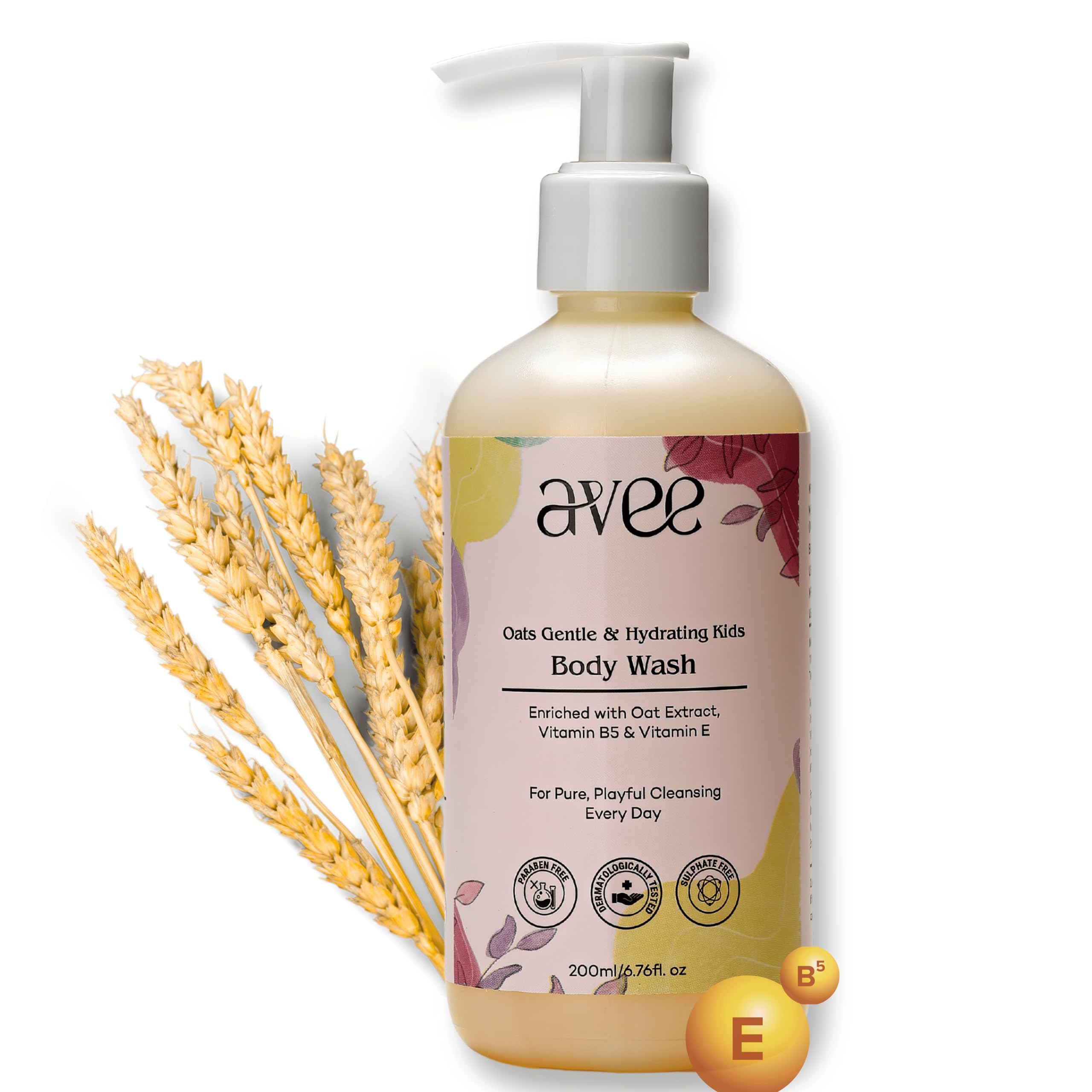 Kids Body Wash | Gentle & Hydrating | Leaves Skin Soft & Bright | Natural Ingredients | Paraben & Sulfate Free | Shower Gel for Kids 5-12 Years - All Skin Types | 200ml Pack of 1