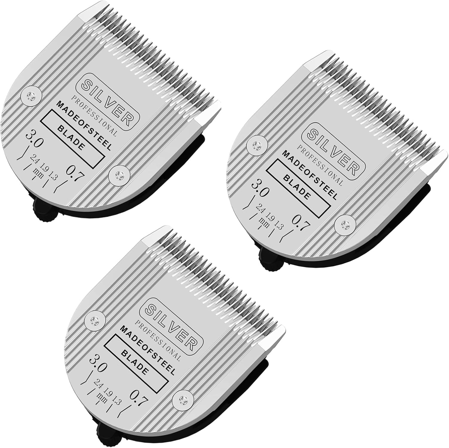 5-in-1-Ersatzklingen, kompatibel mit Wahl Bravura Clipper Chromado, Creativa, Figura Hunde-Schermaschine für Hundepflege, 3 Stück