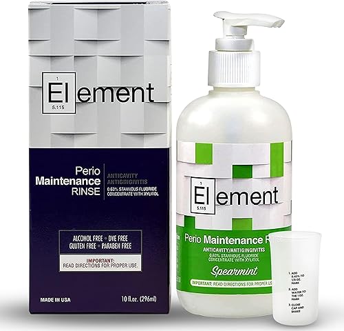 "Element" 10 onzas líquidas Enjuague bucal antimicrobial, flúor, de 0,63 %, sabor menta