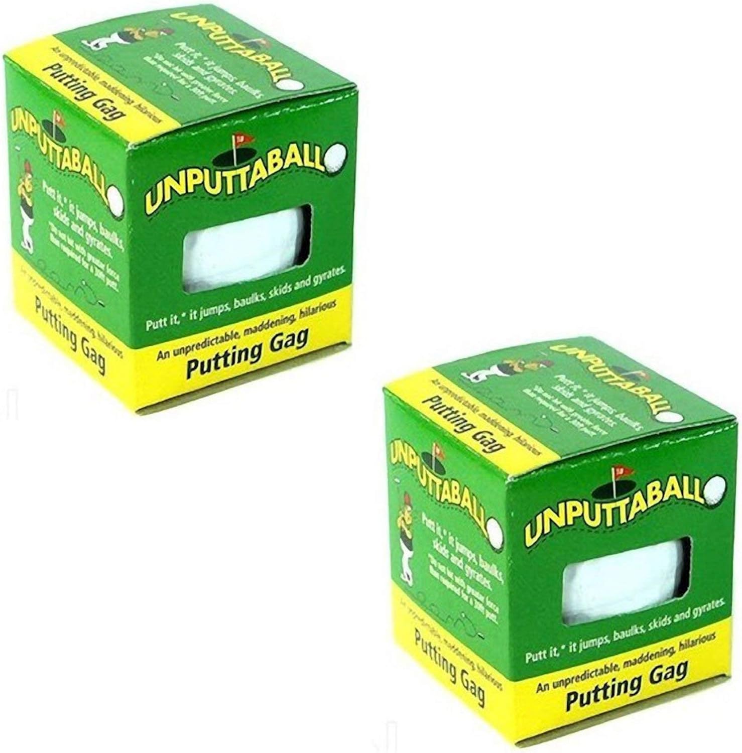 2 Pieces of The Unputtable Joke Golf Balls Sports
