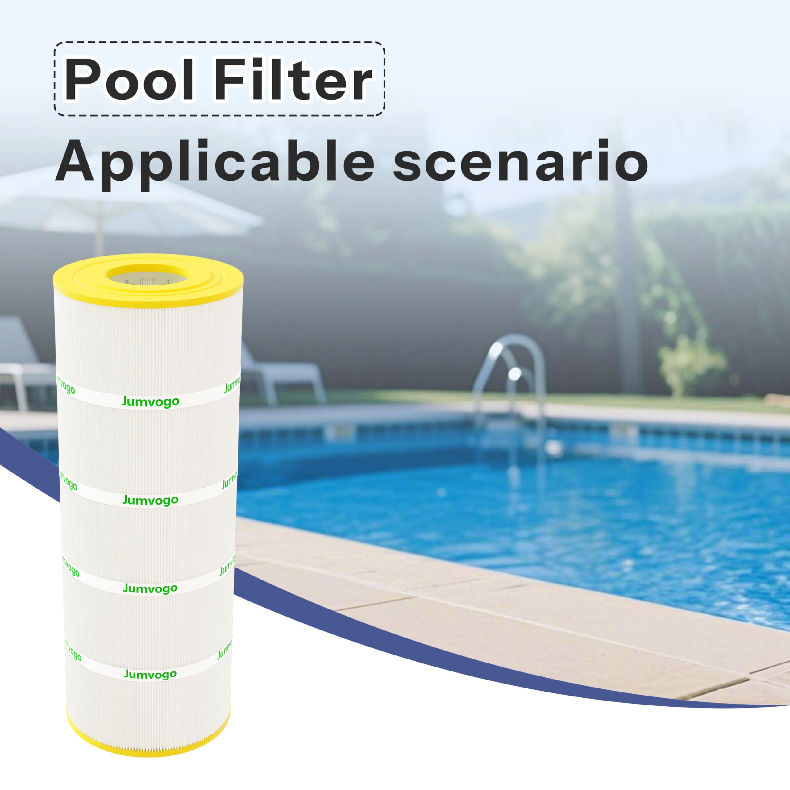 Cartucho de filtro de piscina de 120 pies cuadrados compatible con C1200, CX1200RE, Clearwater II 125, C-8412, PA120, FC-1293, 1 paquete