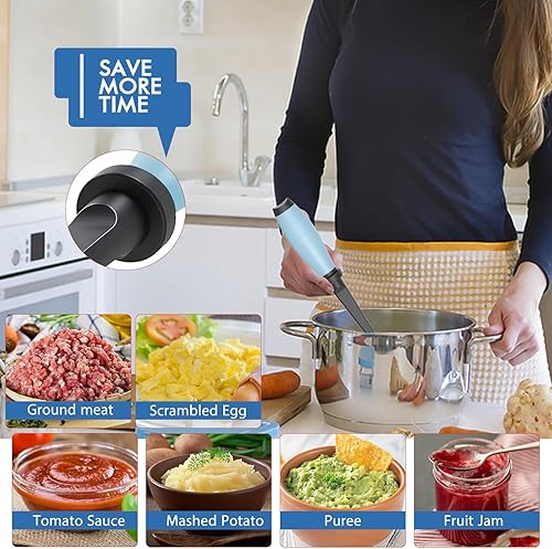 Miniatura 3 de Picador de Carne Mejorado, Triturador de Carne Resistente al Calor para Carne de Hamburguesa, Aplastador de Carne Molida, Utensilio de Picador de