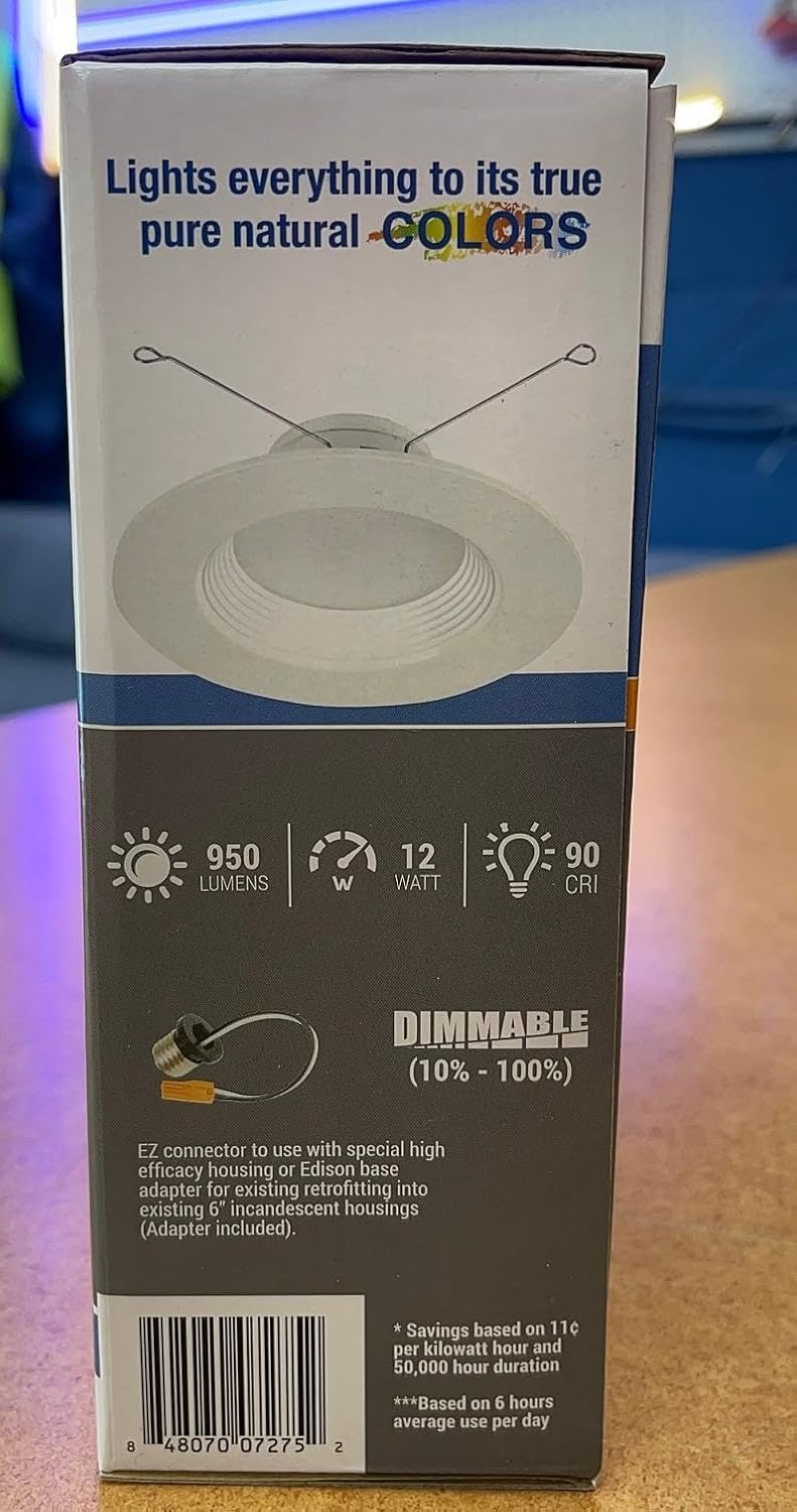 Elite Lighting RL632-950L-DIMTR-120-30K-90-W-WH