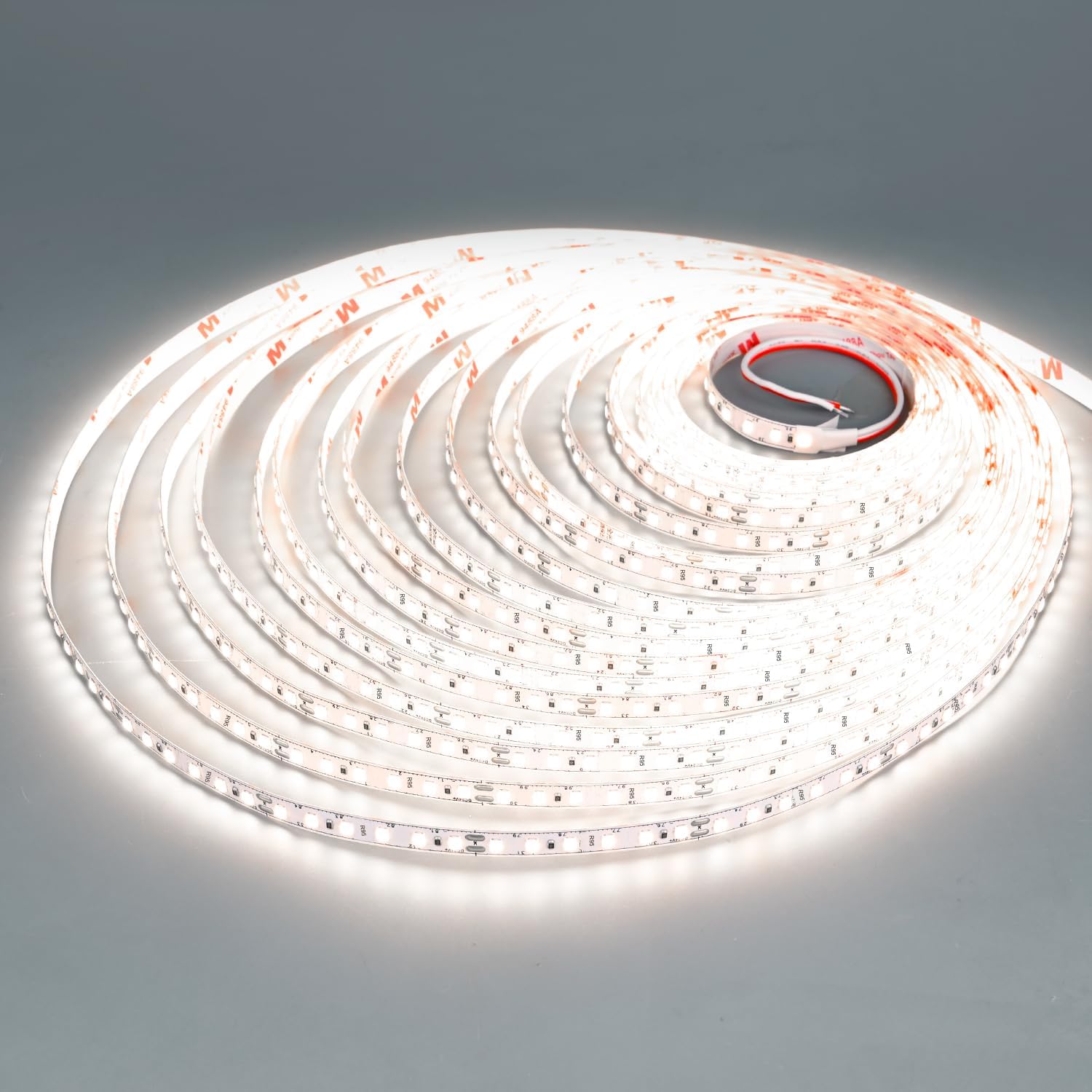 24V LED Strip Lights SMD 2835 Dimmable Tape Light 16.4FT 6000K Cool White 600Leds Density UL Premium Ultra Bright CRI 96+ Strip for Ceiling Commercial Task Lighting(No Adapter or Controller)