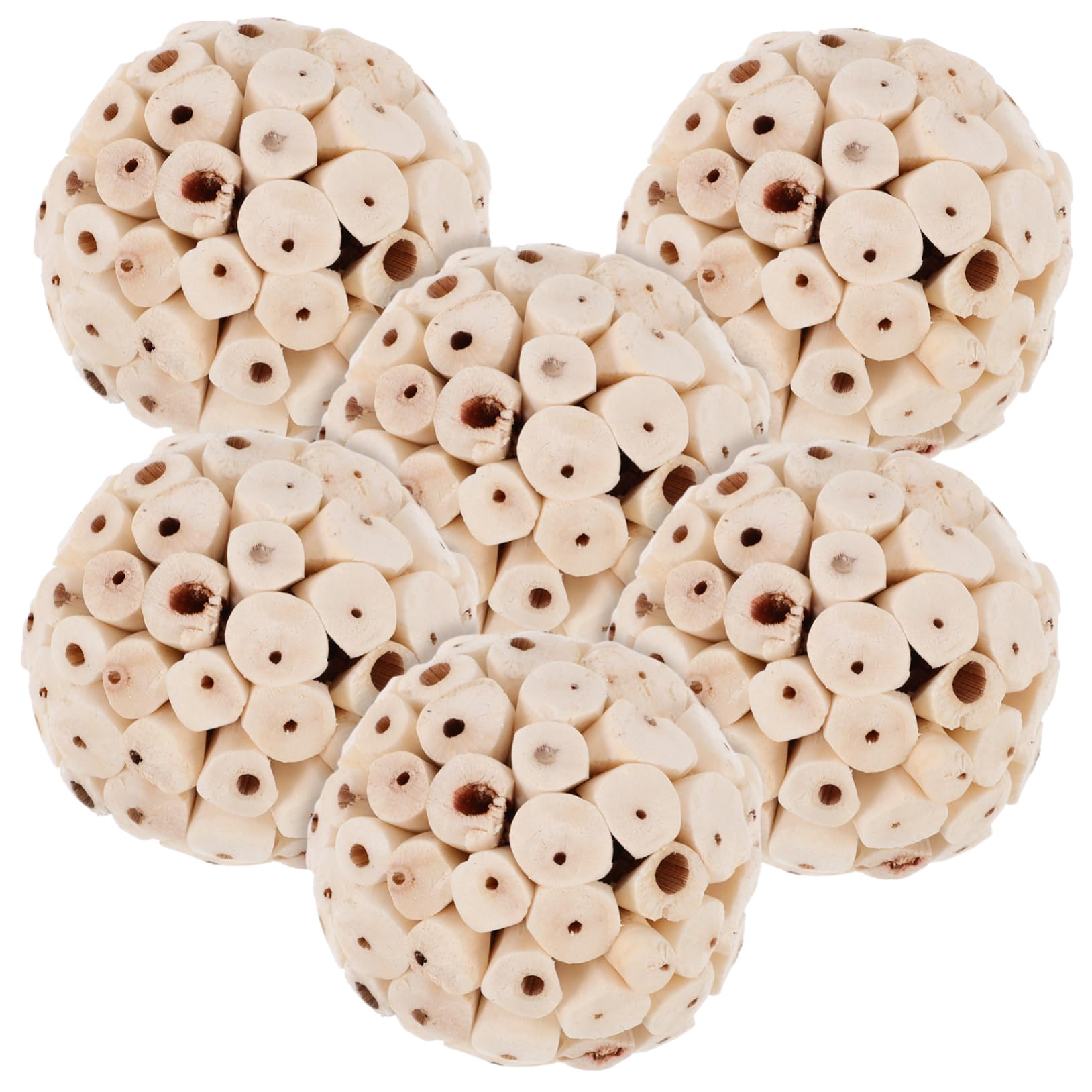 Toddmomy 6piezas Juguetes Masticables para Pájaros Juguetes Naturales Comestibles para Loros y Periquitos para Hámsters y Conejillos De Indias