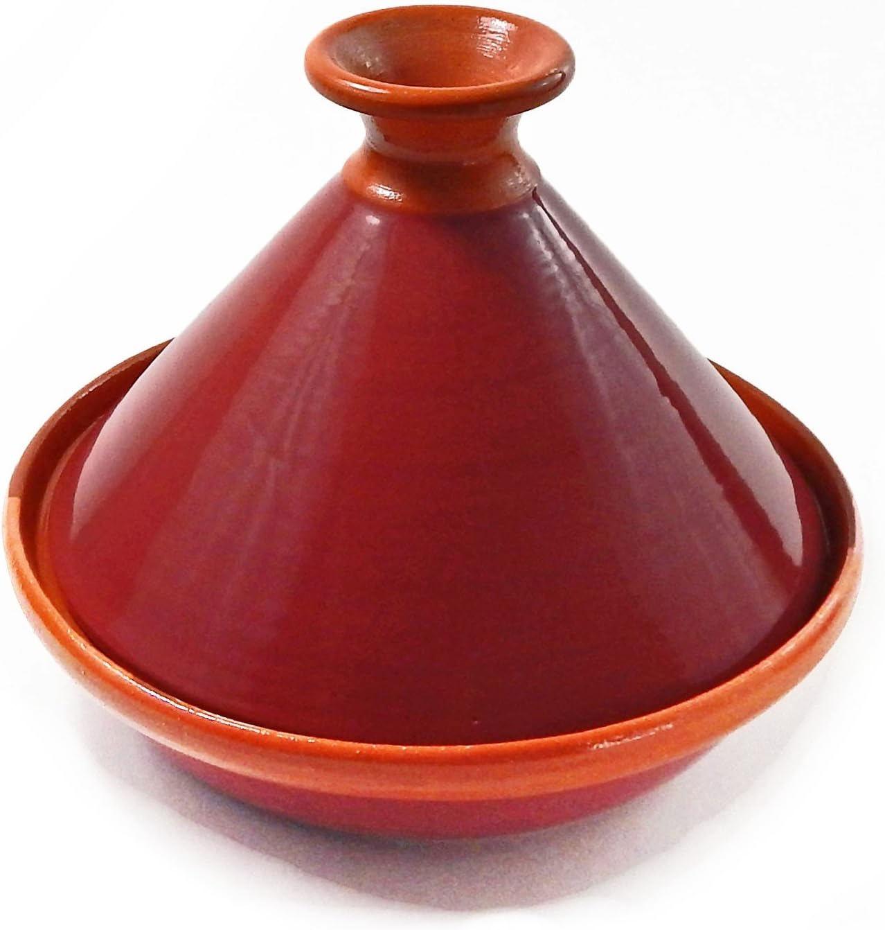 Le Souk Ceramique Cookable Tagine, 9-Inch, Burgundy