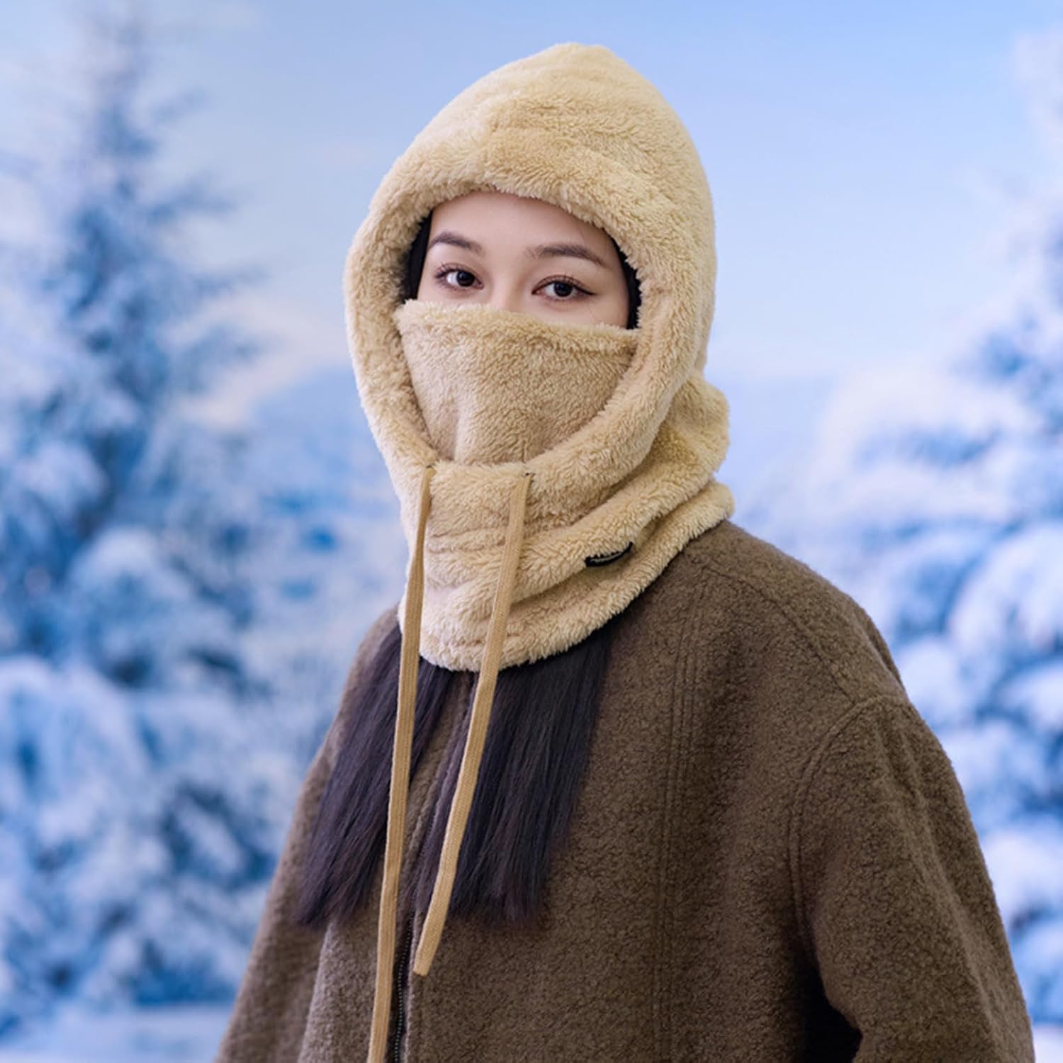 Trapper Hat Thicken Ushanka Warm Winter Outdoor Costume Accessory Warm Oversized Headwear Unisex Trapper