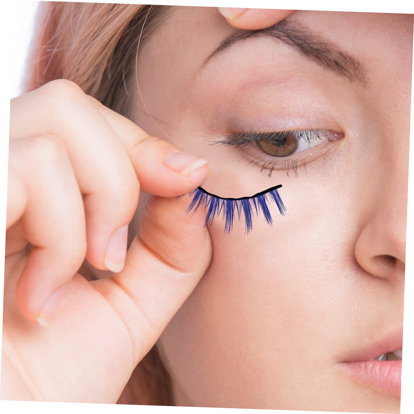 POPETPOP 25paare Künstliche Wimpern Wiederverwendbare Selbstklebende Fake Lashes Für Natürliches Augen-make-up Dekorative Wimpernverlängerung Grafting Tool Für Mädchen Und -make-up