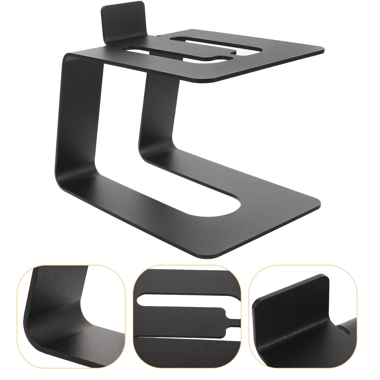 Homoyoyo Soporte de Metal Altavoces Negro para Escritorio para Ordenador