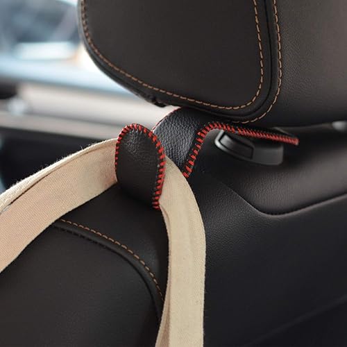 Miniatura 6 de MECHCOS Ganchos para reposacabezas de asiento de automóvil, organizador de asiento trasero de automóvil, soporte de gancho de almacenamiento para