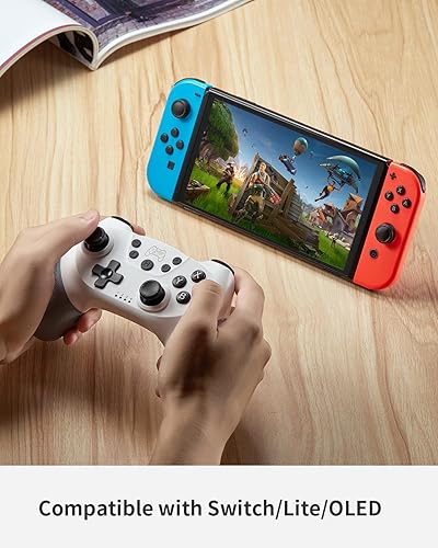 Miniatura 8 de Hall Effect Switch Controller, Wireless Switch Pro Controller for SwitchLiteOLED, Switch Remote Gamepad with Hall Effect Joystick, Adjustable