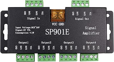 CENPEK SP901E LED Pixel WS2812B WS2811 SPI Repeater Signal Amplifier for WS2813 SK6812 WS2815 WS2801 SK9822