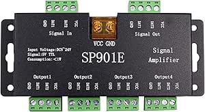 Abledance LED Signal Verstärker 5x SP901E - Für WS2812B WS2811 RGB LED Streifen
