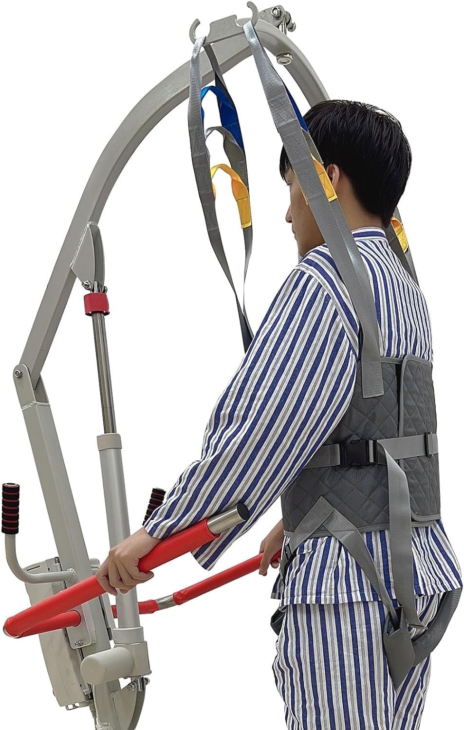Arnés de elevación, Reutilizable y Lavable, para 108-130 cm de perímetro Abdominal, grúa Ajustable para bipedestación, para Entrenamiento de Apoyo en deambulación
