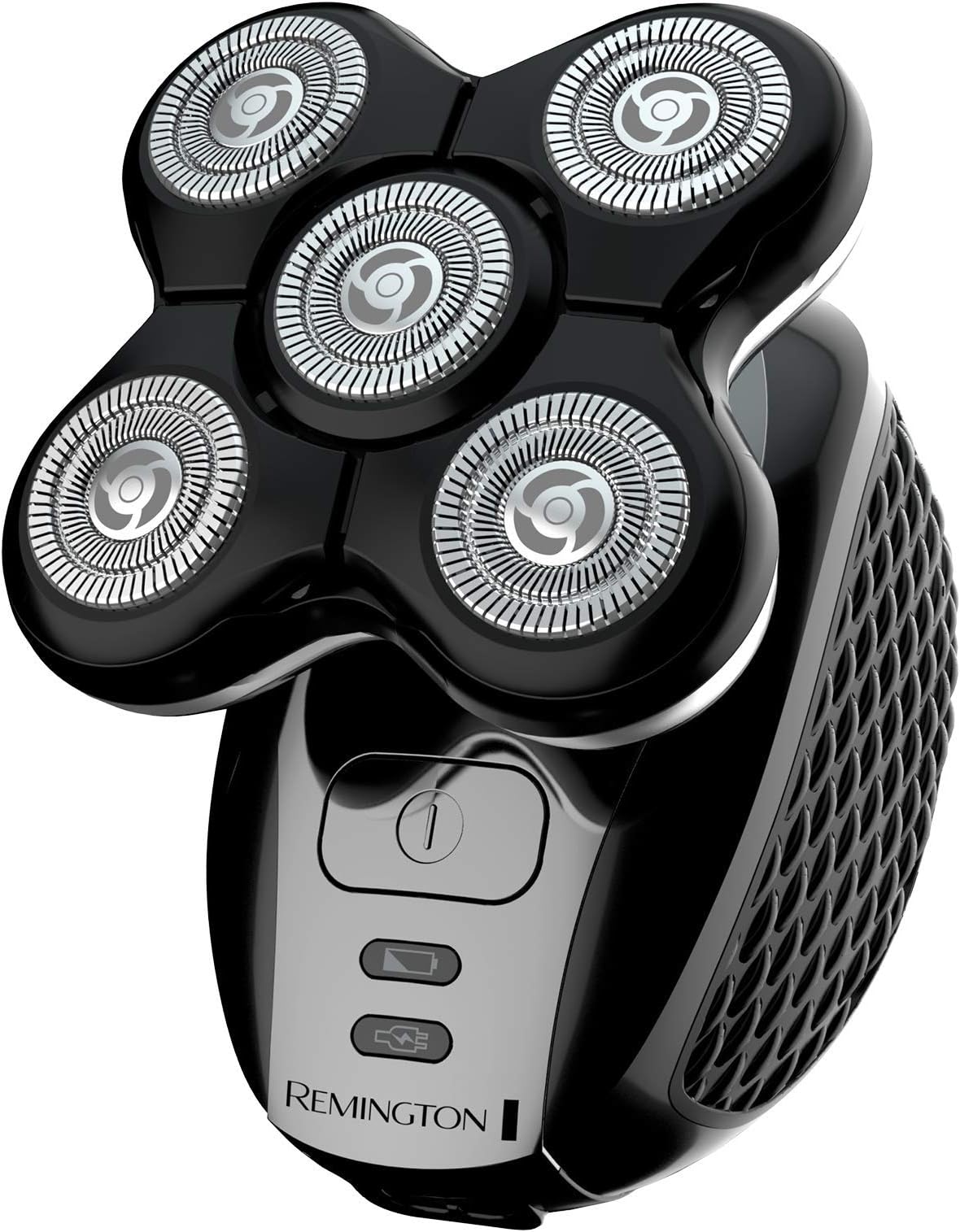 Remington RX5 Ultimate Head Shaver for Bald Men, Easy to Clean with Skin Close Results in Under 2 Minutes, Black , [comes with UK Plug]