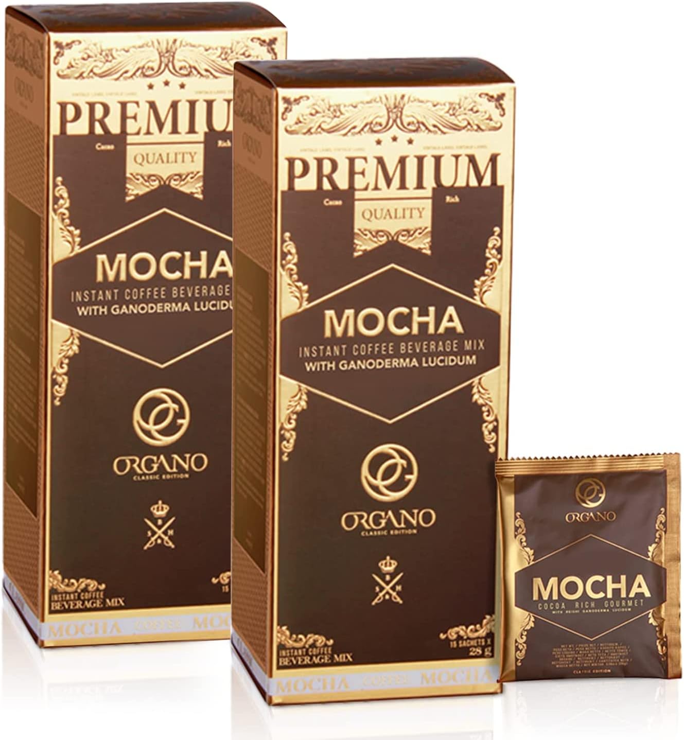 2 Boxes ORGANO Gourmet Cafe Mocha (30 sachets)