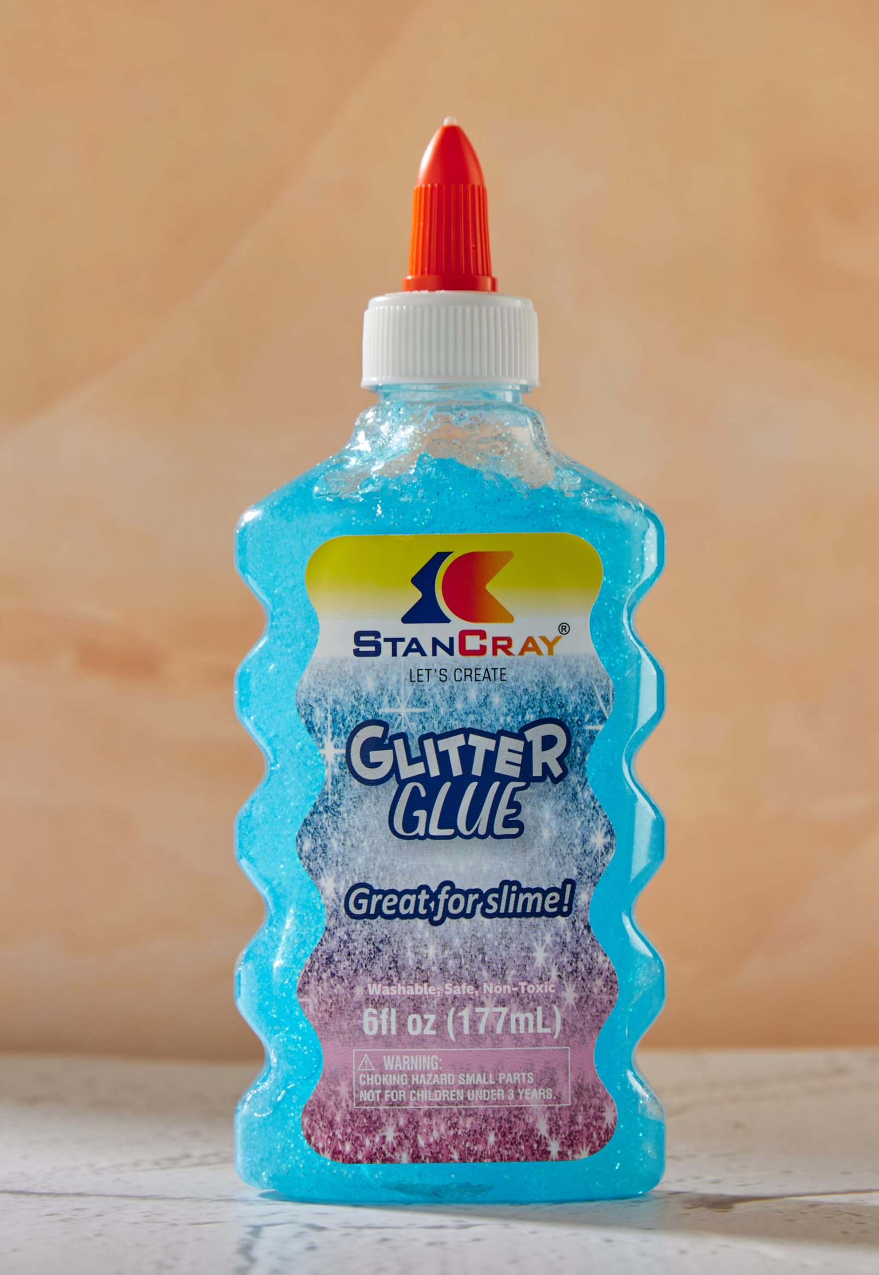 Washable Glitter Glue - 177 ml Liquid glue, Extra Strong- Great for Making Slime | Craft Glue | Ultimate Adhesive | DIY Art & Craft | Ideal for Children, Student’s Project Work (Blue)-image-37