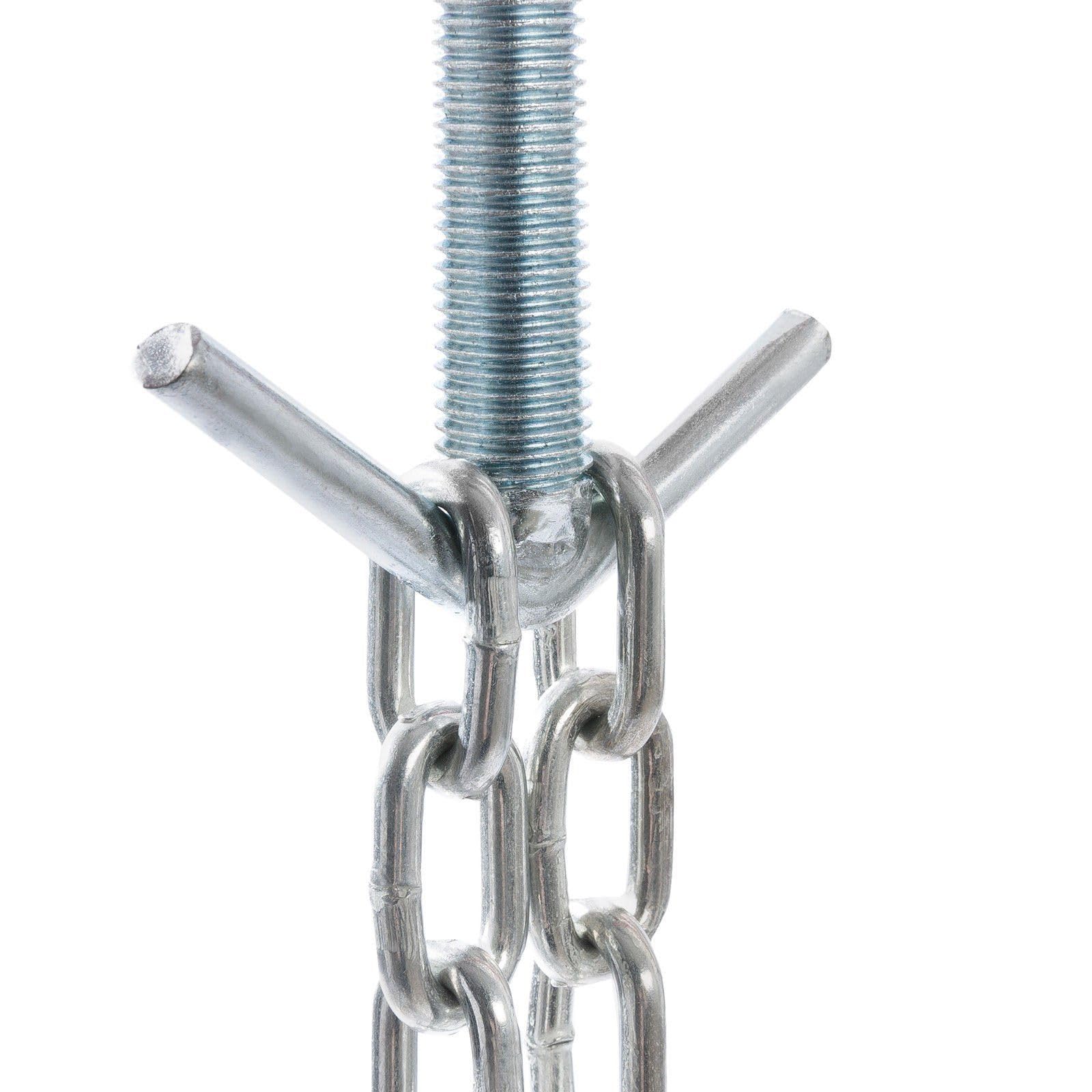 Soporte Puente Nivelador Ajustable para Motores y Transmisiones de Vehículos Pesados con Capacidad de 500 kg Incluye 2 Cadenas de Fijación y Almohadillas Antideslizantes Herramienta Talleres Mecánico