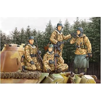 Hobby Boss 84404 1/35 Fighting Vehicle Series Figure, German Armor, Blaster Set, Vol. 1, Plastic Model