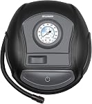 Sylvania Basic Portable Tire Inflator - for Cars Tires, Bikes & More - Functions as a Portable Air Compressor - Analog Dial on Car Tire Inflator - 3 Piece Adapter Set