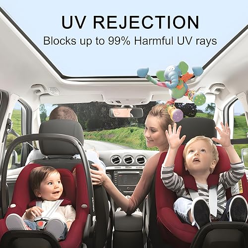 Miniatura 3 de Película de tinte para ventana de automóvil, película de privacidad para ventana lateral del pasajero, bloqueo de calor y rayos UV y resistente a