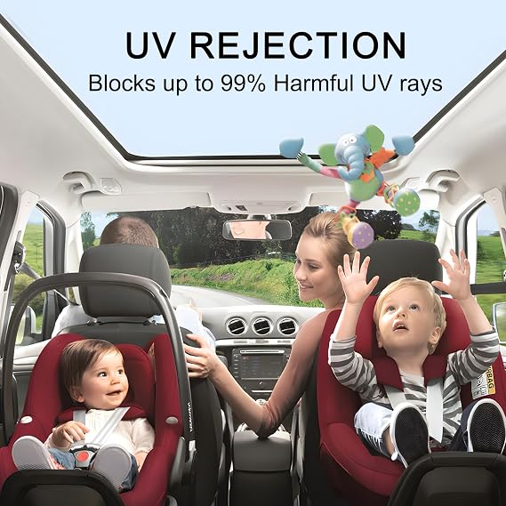 Nano Ceramic Window Tint Film, Car Window Tint Privacy Film, Sun Blocking Car Window Film, Protection Passenger Privacy Sunlight Heat UV Block and Scratch Resistant