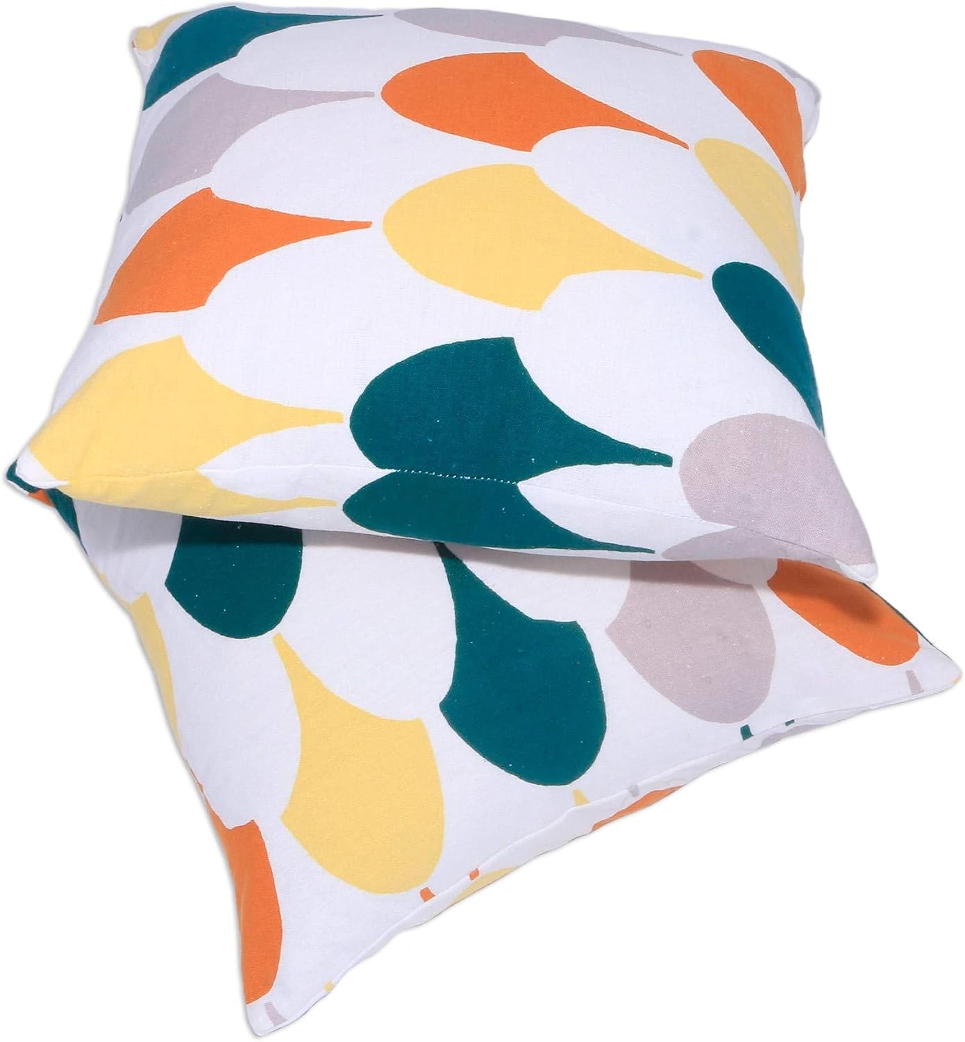 NOVICA Multicolor Cotton Abstract Cushion Covers, Abstract Fireworks' (Pair)