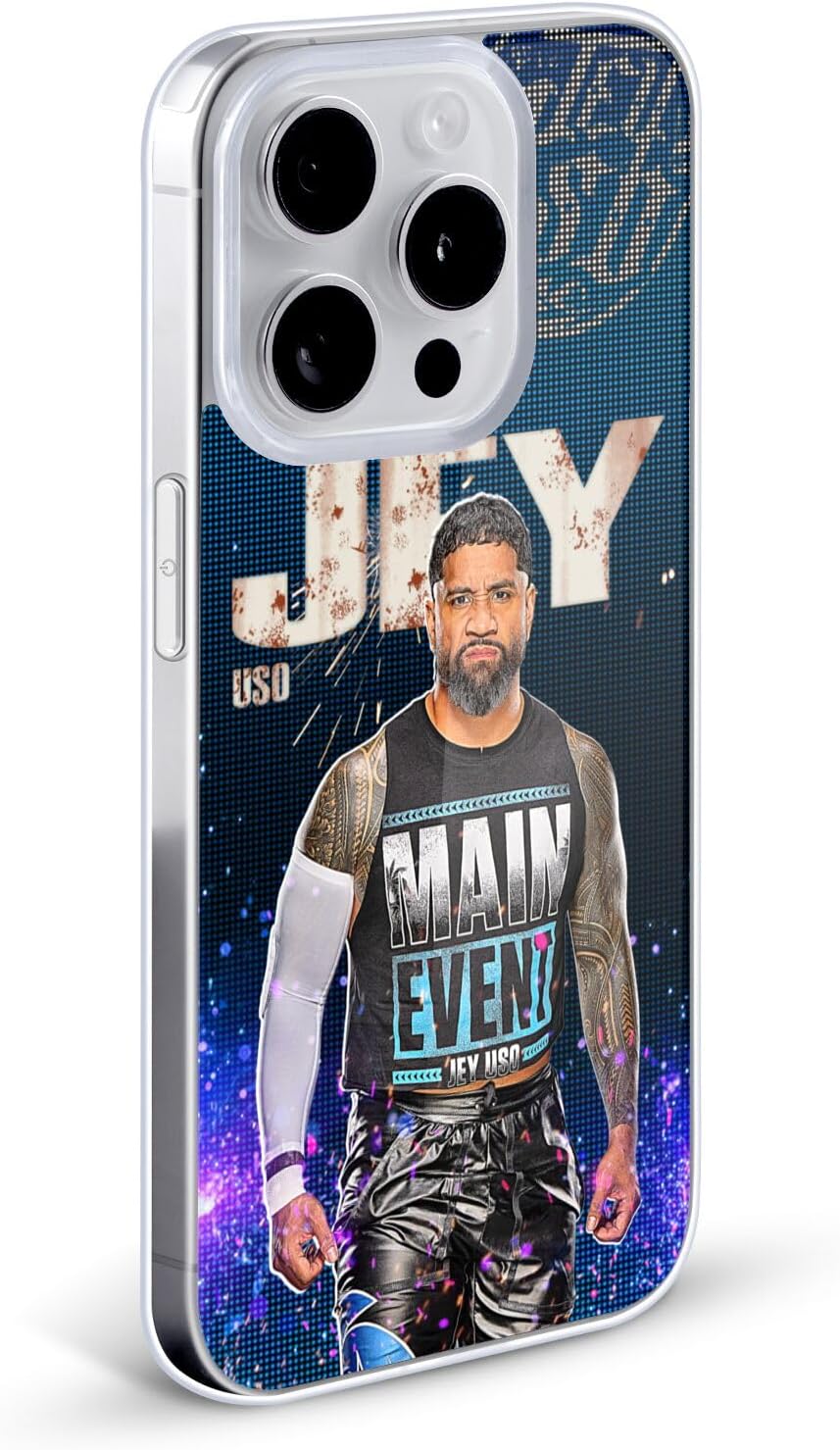 Head Case Designs Officially Licensed WWE Portrait Jey USO Gel Case [Military Grade Protection] Compatible with Apple iPhone 11 Pro and Compatible with MagSafe