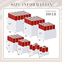 Vista 2 de Leinuosen Juego de 7 elevadores de buffet extra grandes de 8" a 14" caja de exhibición de acrílico cuadrada elevador de mesa de postres