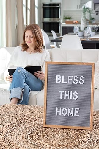 Miniatura 7 de Felt Like Sharing Letras de plástico de 2 pulgadas (326 piezas) - Accesorios blancos para tablero de fieltro intercambiable