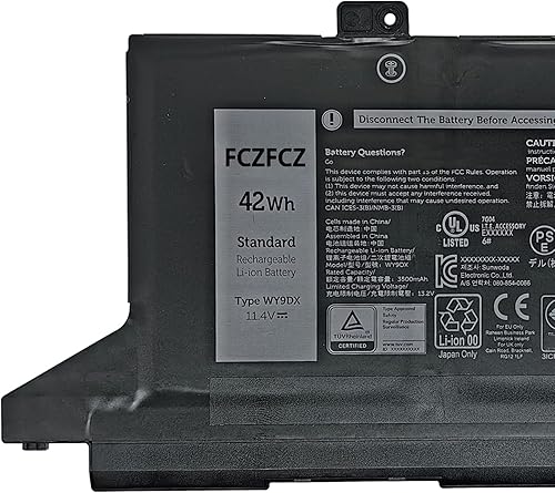 Miniatura 2 de WY9DX - Batería de repuesto para Dell Latitude 14 5420  Latitude 15 5520  Precision 15 3560  P137G P137G001  P104F P104F001 P104F002 Series RJ40G