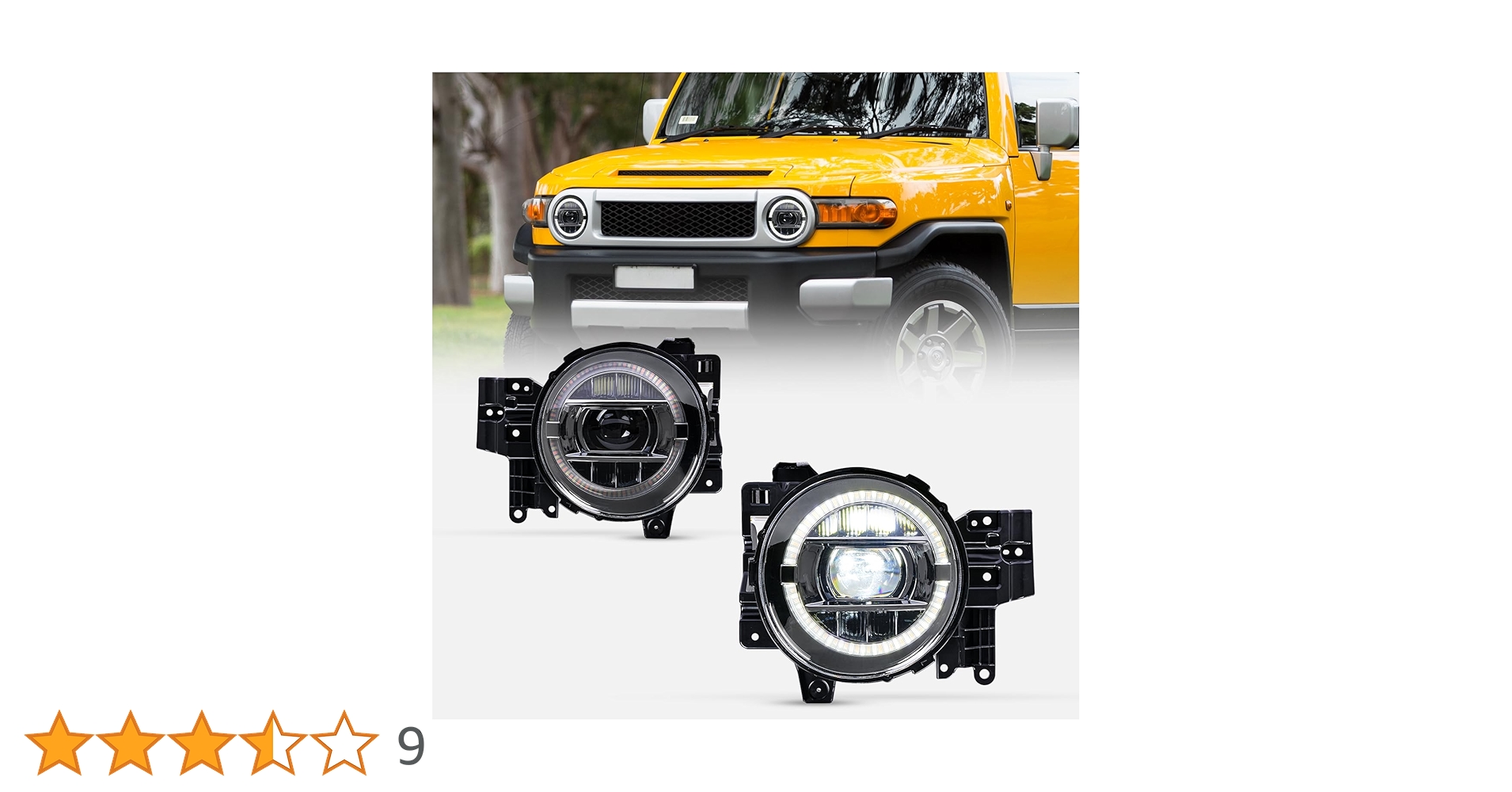 Amazon | YUANZHENGトヨタ FJ クルーザー ヘッドライト全LED