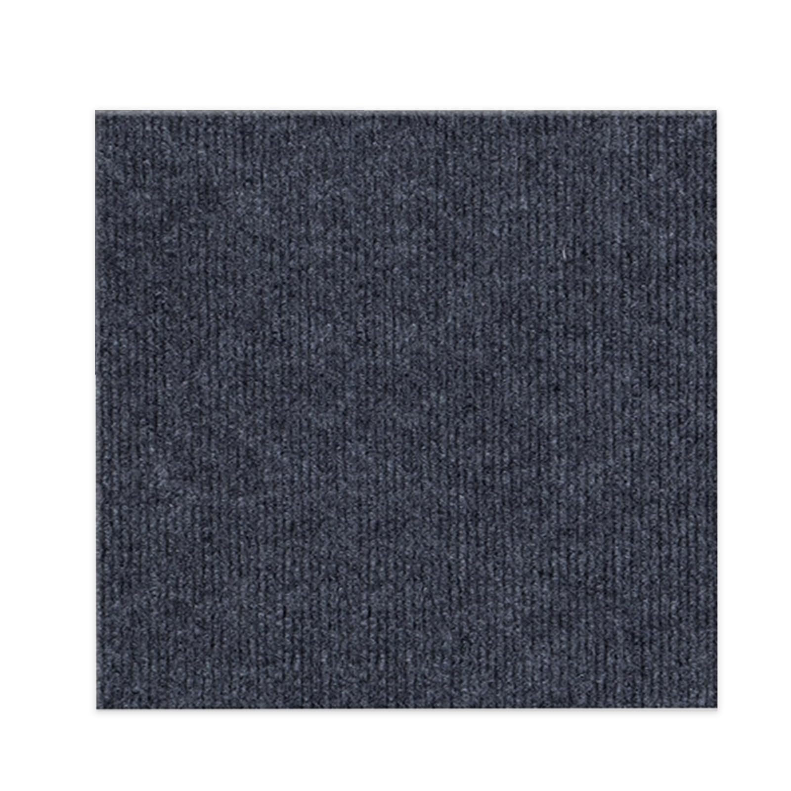 Photo 1 of 24 * 24in Peel and Stick Carpet Tiles, Self Adhesive Floor Squares with Extra Soft Pad, Easy Installation for Bedroom, Living Room, Office, Rental (20, Dark Gray)