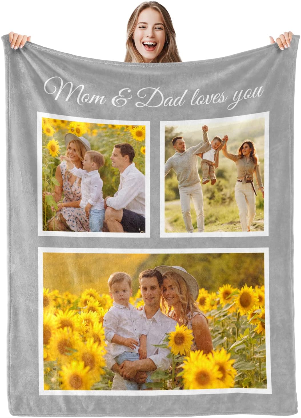 Custom Blanket with PhotosCustomized Picture Blanket