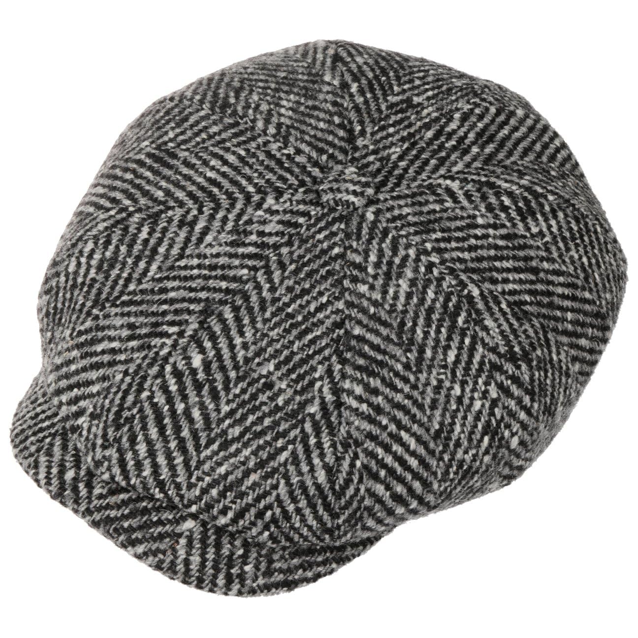 Stetson Gorra Chata Hatteras - Gorra con Visera Mujer/Hombre - 100% Lana Virgen - Gorra Plana con Forro de algodón - Gorra de Lana otoño/Invierno