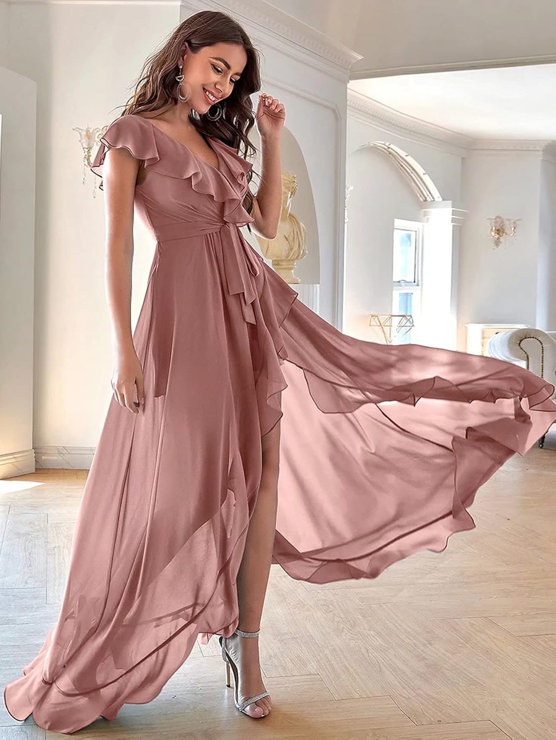 High Low Bridesmaid Dresses 2022 Long 